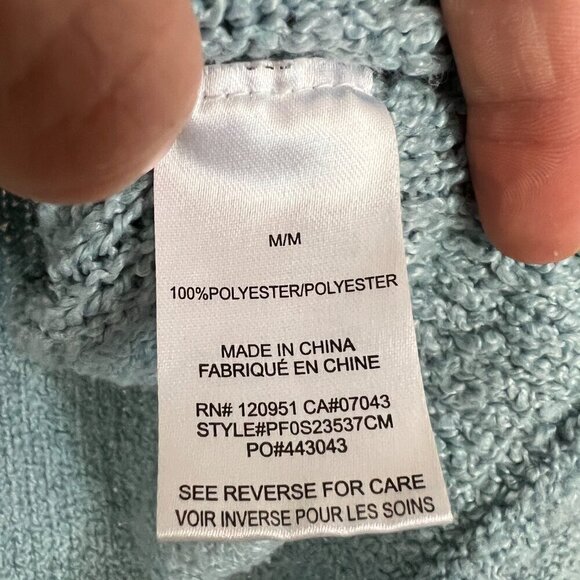 Hippie Rose Blue Crewneck Crop Knit Sweater Sz M - Picture 8 of 10